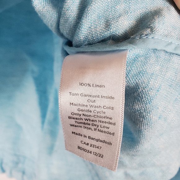 Talbots Blue‎ Linen Jacket - Picture 5 of 8